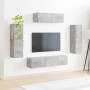 3 pcs Gris Concreto en Muebles TV | Comprar online en Foru.es