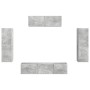 3 pcs Gris Concreto en Muebles TV | Comprar online en Foru.es