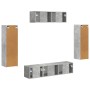 3 pcs Gris Concreto en Muebles TV | Comprar online en Foru.es