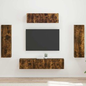 3 pcs Roble ahumado en Muebles TV | Comprar online en Foru.es