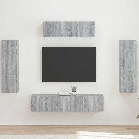 3 pcs Gris Sonoma en Muebles TV | Comprar online en Foru.es