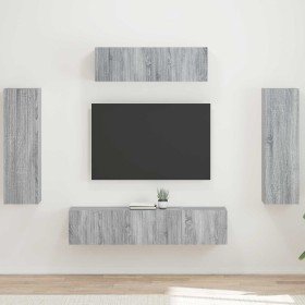 3 pcs Gris Sonoma en Muebles TV | Comprar online en Foru.es