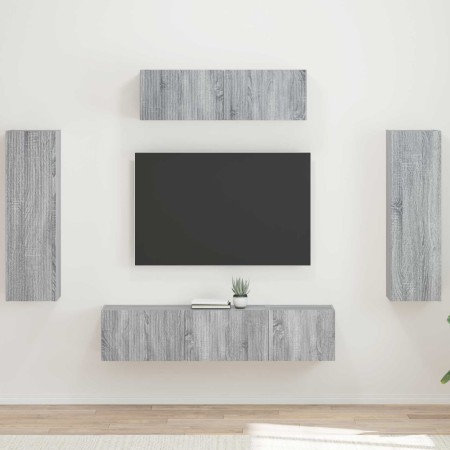 3 pcs Gris Sonoma en Muebles TV | Comprar online en Foru.es