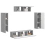 3 pcs Gris Sonoma en Muebles TV | Comprar online en Foru.es