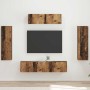 3 pcs Madera envejecida en Muebles TV | Comprar online en Foru.es