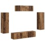 3 pcs Madera envejecida en Muebles TV | Comprar online en Foru.es