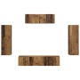 3 pcs Madera envejecida en Muebles TV | Comprar online en Foru.es
