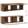 3 pcs Madera envejecida en Muebles TV | Comprar online en Foru.es
