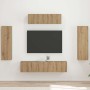3 pcs Roble artesanal en Muebles TV | Comprar online en Foru.es