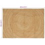 Alfombra Marrón 140 x 200 cm yute en Alfombras | Comprar online en Foru.es
