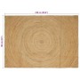 Alfombra Marrón 160 x 230 cm yute en Alfombras | Comprar online en Foru.es