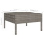 Set de muebles de jardín 11 pzas y cojines ratán sintético gris en Conjuntos de jardín | Comprar online en Foru.es