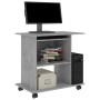 Mesa de ordenador madera contrachapada gris hormigón 80x50x75cm de vidaXL, Escritorios - Ref: Foro24-802898, Precio: 70,70 €,...