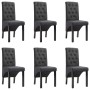 Sillas de comedor 6 unidades tela gris oscuro de vidaXL, Sillas de comedor - Ref: Foro24-276966, Precio: 587,03 €, Descuento: %