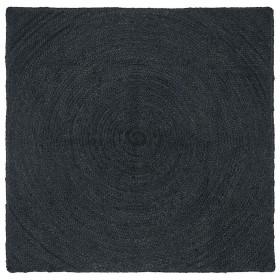 Alfombra Gris oscuro 120 x 120 cm yute en Alfombras | Comprar online en Foru.es