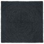 Alfombra Gris oscuro 160 x 160 cm yute en Alfombras | Comprar online en Foru.es
