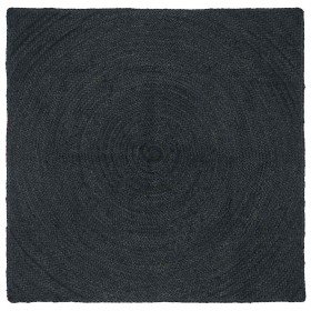 Alfombra Gris oscuro 160 x 160 cm yute en Alfombras | Comprar online en Foru.es