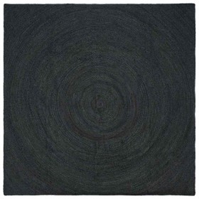 Alfombra Gris oscuro 240 x 240 cm yute en Alfombras | Comprar online en Foru.es