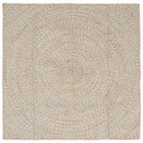 Alfombra Natural y 160 x 160 cm yute en Alfombras | Comprar online en Foru.es