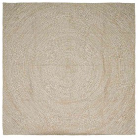 Alfombra Natural y 200 x 200 cm yute en Alfombras | Comprar online en Foru.es