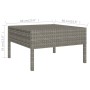 Set de muebles de jardín 11 pzas y cojines ratán sintético gris en Conjuntos de jardín | Comprar online en Foru.es