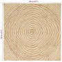 Alfombra Natural y 120 x 120 cm yute en Alfombras | Comprar online en Foru.es