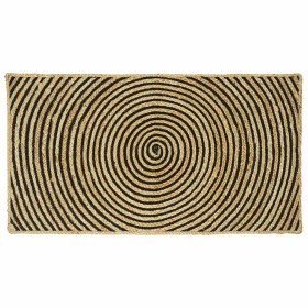 Alfombra Natural y negro 60 x 110 cm yute en Alfombras | Comprar online en Foru.es