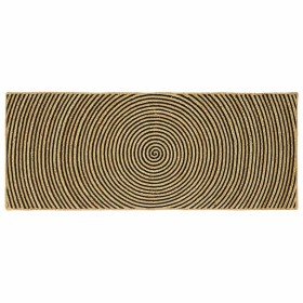 Alfombra Natural y negro 80 x 200 cm yute en Alfombras | Comprar online en Foru.es