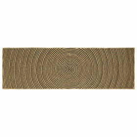 Alfombra Natural y negro 80 x 250 cm yute en Alfombras | Comprar online en Foru.es
