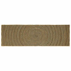 Alfombra Natural y negro 80 x 250 cm yute en Alfombras | Comprar online en Foru.es