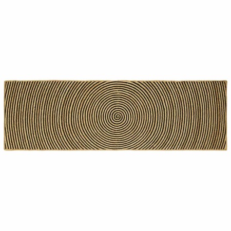 Alfombra Natural y negro 80 x 250 cm yute en Alfombras | Comprar online en Foru.es