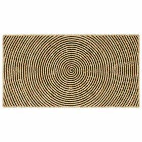Alfombra Natural y negro 100 x 200 cm yute en Alfombras | Comprar online en Foru.es