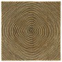 Alfombra Natural y negro 120 x 120 cm yute en Alfombras | Comprar online en Foru.es