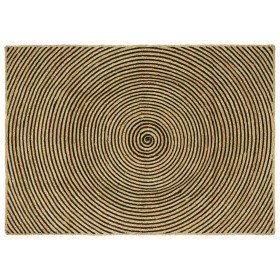 Alfombra Natural y negro 120 x 170 cm yute en Alfombras | Comprar online en Foru.es