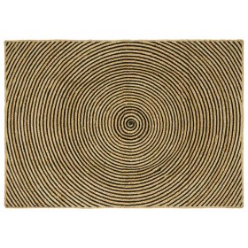 Alfombra Natural y negro 140 x 200 cm yute en Alfombras | Comprar online en Foru.es