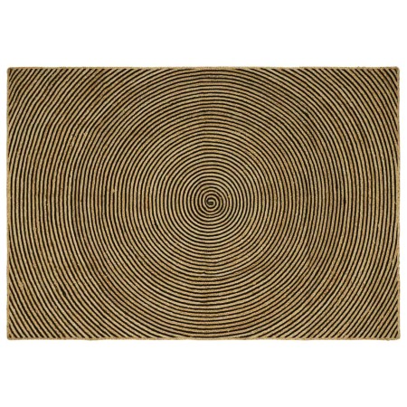 Alfombra Natural y negro 200 x 290 cm yute en Alfombras | Comprar online en Foru.es