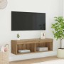 Mueble de TV Montado en la Pared Panama Roble artesanal en Muebles TV | Comprar online en Foru.es