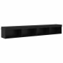 Gabinetes de pared para TV Panama 2 pcs Roble Negro en Muebles TV | Comprar online en Foru.es