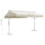 Toldo independiente 4x3 m color crema en Sombrillas | Comprar online en Foru.es