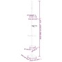 Árbol rascador gatos suelo a techo gris claro 263,5-289,5 cm en Mobiliario para gatos | Comprar online en Foru.es