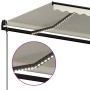 Toldo automático con LED y sensor de viento crema 500x300 cm en Toldos | Comprar online en Foru.es