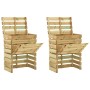 Compostadores de láminas 2 uds madera de pino 80x50x100 cm en Compostaje | Comprar online en Foru.es