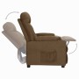 Sillón elevable tela marrón en Sillones | Comprar online en Foru.es