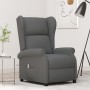 Sillón orejero reclinable eléctrico de tela gris oscuro en Sillones | Comprar online en Foru.es