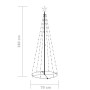 Árbol de Navidad forma de cono 100 LED blanco frío 70x180 cm en Decoración Festiva y Estacional | Comprar online en Foru.es