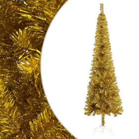 Árbol de Navidad delgado dorado 120 cm en Decoración Festiva y Estacional | Comprar online en Foru.es