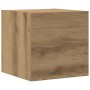 Conjunto de mueble de TV 8 piezas montado la pared madera vieja en Muebles TV | Comprar online en Foru.es
