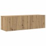 Mueble para TV de pared madera contrachapada artesanal 8 piezas en Muebles TV | Comprar online en Foru.es