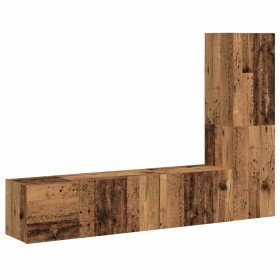 Muebles de TV de pared 3 uds madera vieja madera de ingeniería en Muebles TV | Comprar online en Foru.es