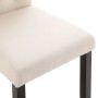 Sillas de comedor 4 unidades tela color crema de vidaXL, Sillas de comedor - Ref: Foro24-276967, Precio: 383,49 €, Descuento: %
